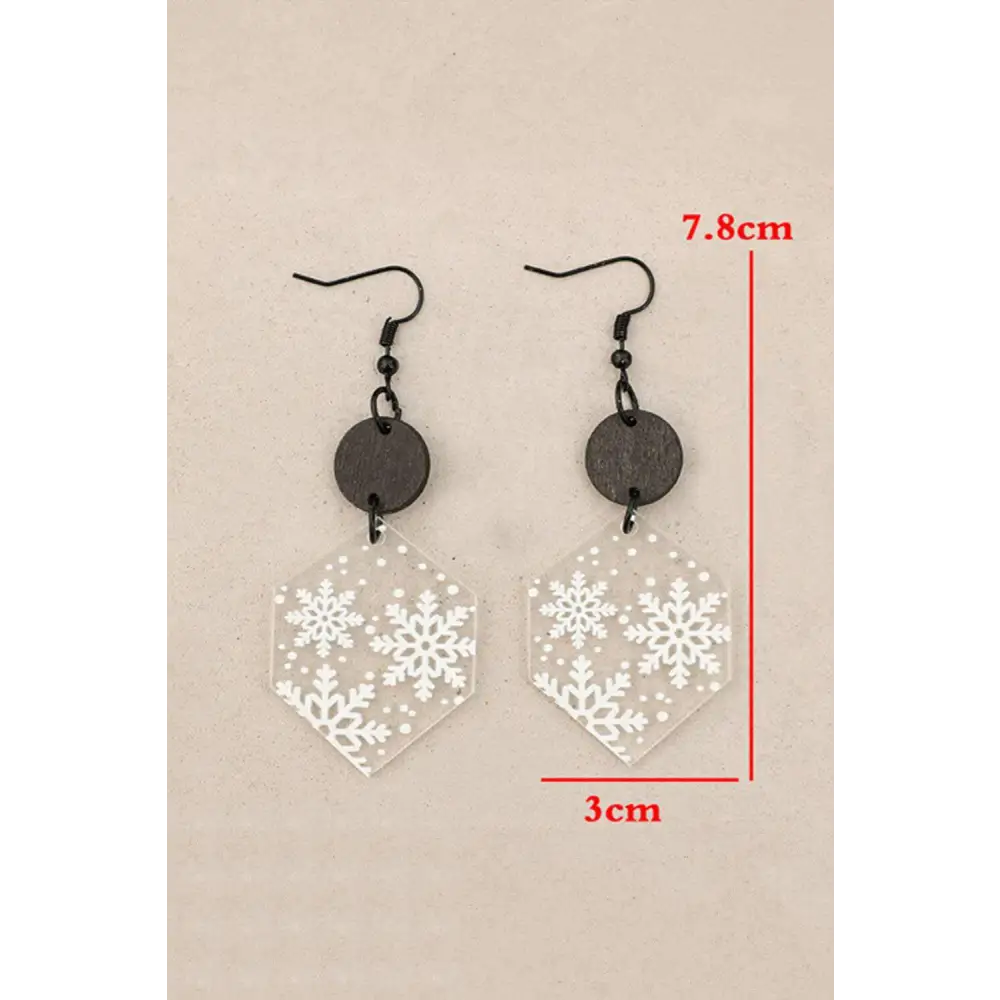 Elevate your style with elegant christmas earrings for luxury fashion $6.61 acrylic • exude winter charm