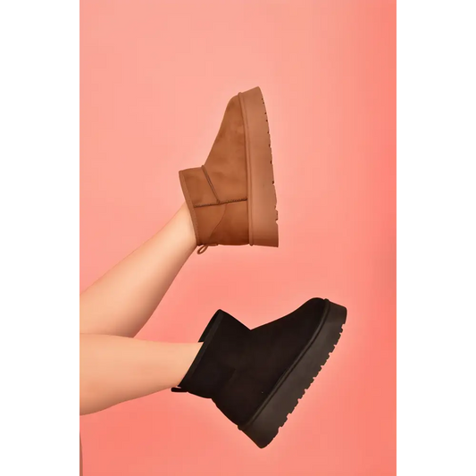 Elevate your style with wild diva suede platform booties in luxury fashion $14.99 suede round toe platform booties