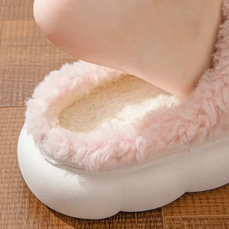 Luxurious winter warm fur slippers with chic bow accents for women $29.99 discover the perfect blend of comfort