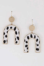 Women's Animal Print Arch Earrings BYMANYC ® New York CONTEMPORARY VIBRANT MODERN JEWELRY - New Collection