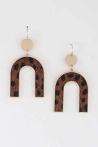 Women's Animal Print Arch Earrings BYMANYC ® New York CONTEMPORARY VIBRANT MODERN JEWELRY - New Collection