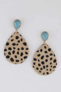 Women's Animal Print Teardrop Earrings BYMANYC ® New York CONTEMPORARY VIBRANT MODERN JEWELRY - New Collection