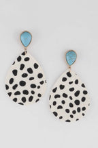 Women's Animal Print Teardrop Earrings BYMANYC ® New York CONTEMPORARY VIBRANT MODERN JEWELRY - New Collection