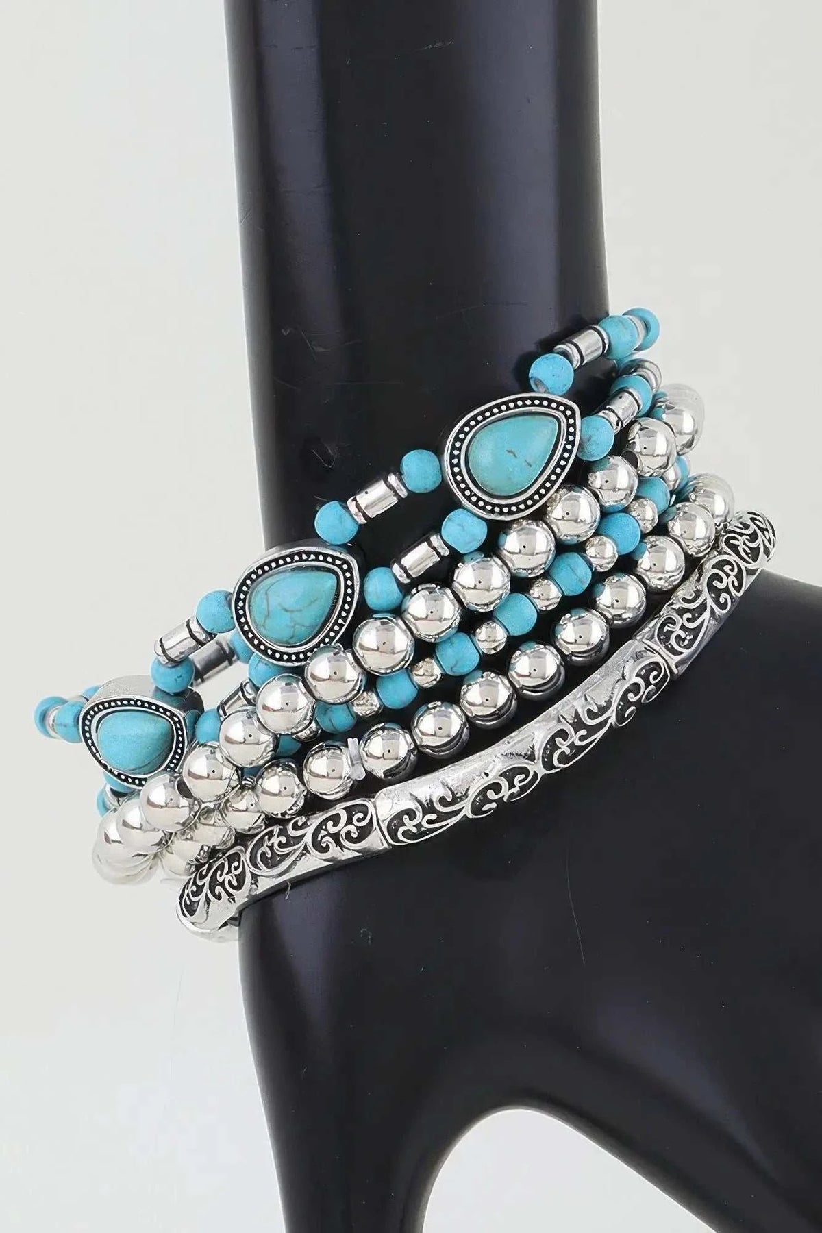 Women's Antique Teardrop Beaded Bracelet BYMANYC ® New York CONTEMPORARY VIBRANT MODERN JEWELRY - New Collection