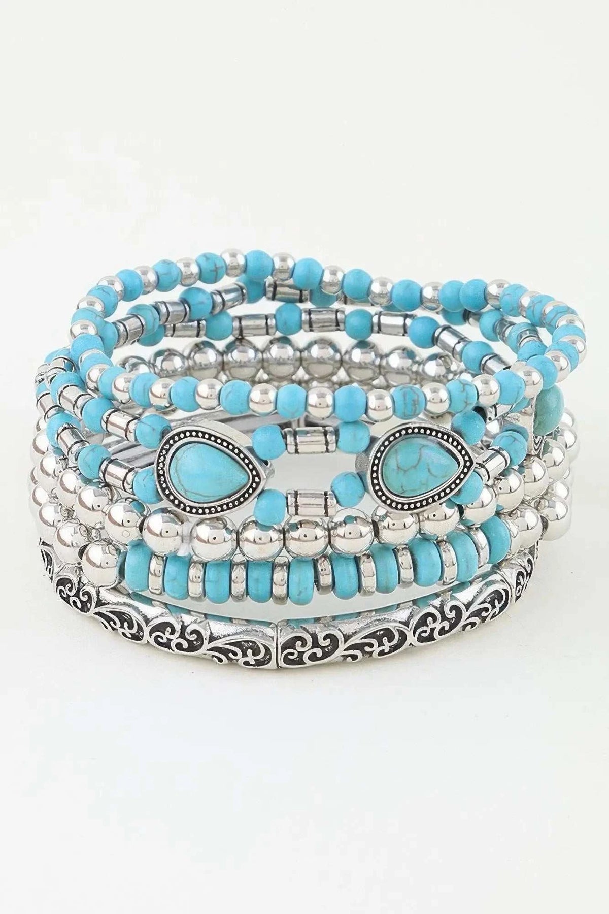 Women's Antique Teardrop Beaded Bracelet BYMANYC ® New York CONTEMPORARY VIBRANT MODERN JEWELRY - New Collection