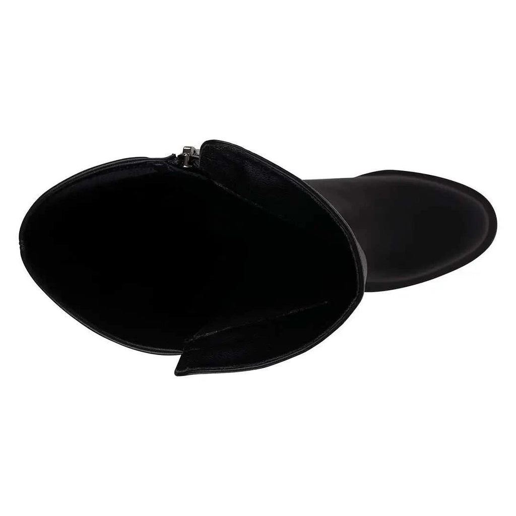 Women's Ayla Classic Black Vegan Leather Riding Boots - Maven Couture IncBoots