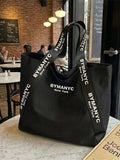 WOMEN'S BAG Black Canvas Tote SOHO - BYMANYC ® New York - Maven Couture IncBAGS