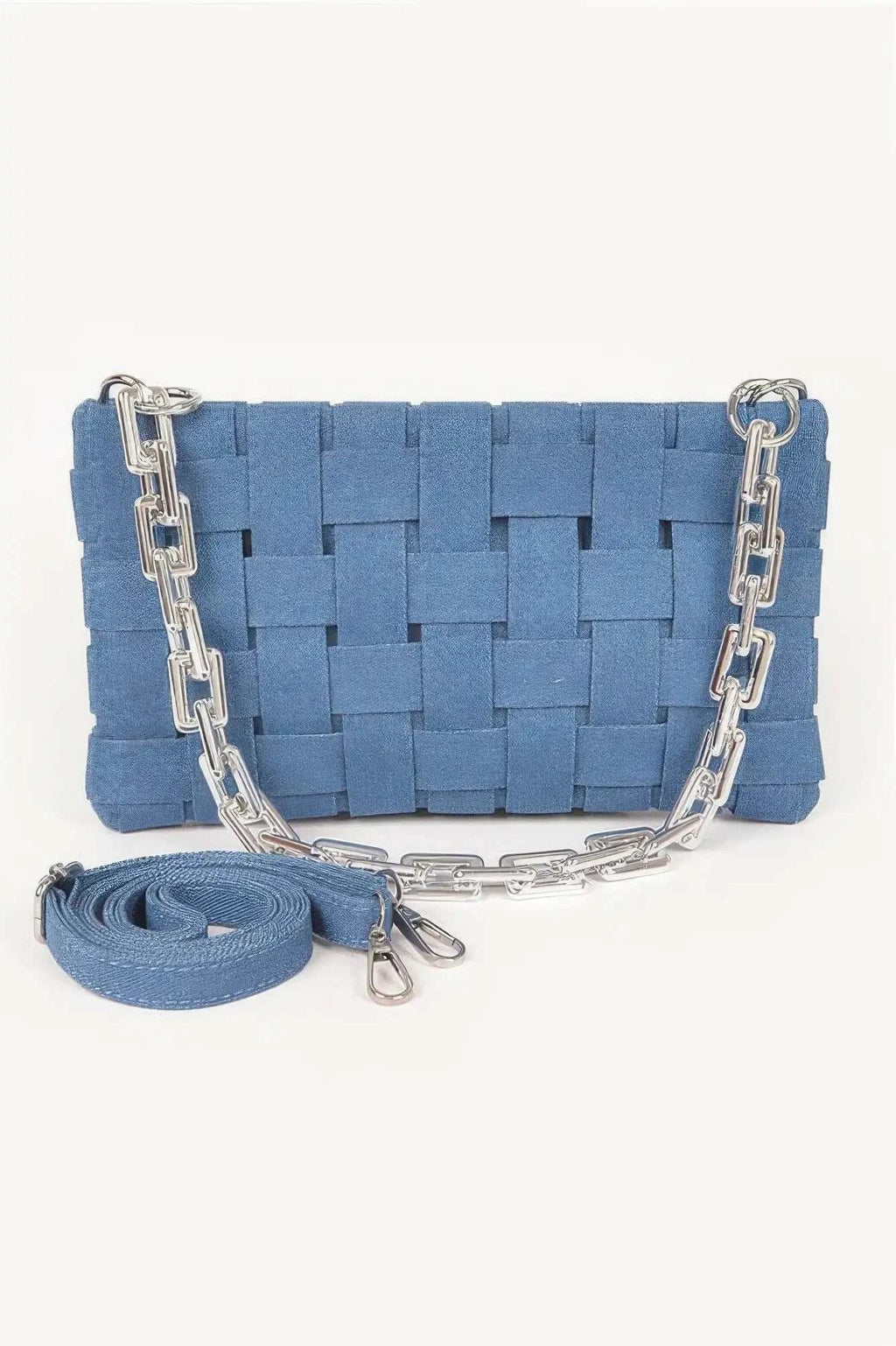 WOMEN'S BAG TRIBECA Denim Braided Chain Shoulder – BYMANYC ® New York - Maven Couture IncHAND BAGS