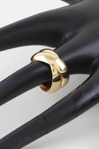Women's Band Ring Polished Intertwined BYMANYC ® New York SLEEK DUAL CROSSOVER BAND - New Collection
