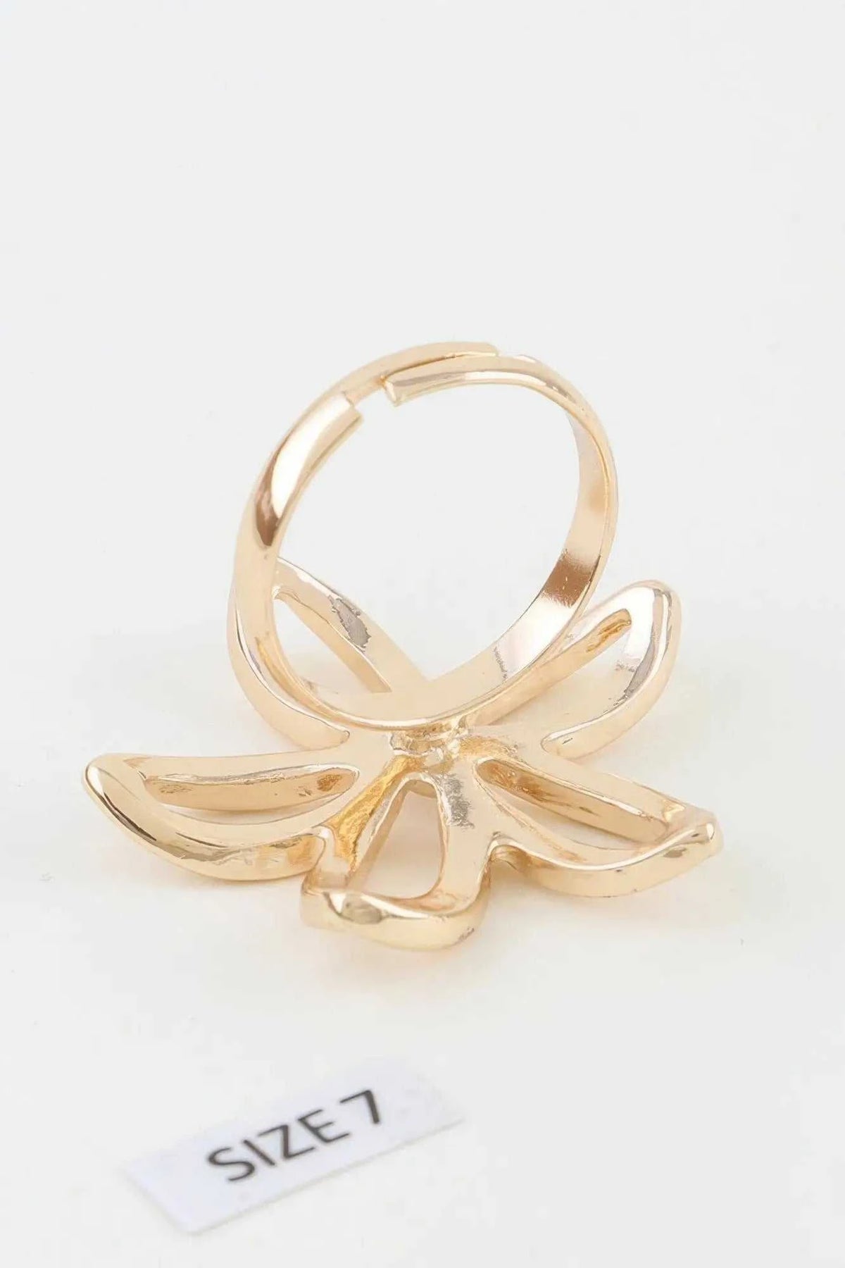 Women's Band Ring Polished Open Flower BYMANYC ® New York CONTEMPORARY FLORAL CUTOUT RING - New Collection