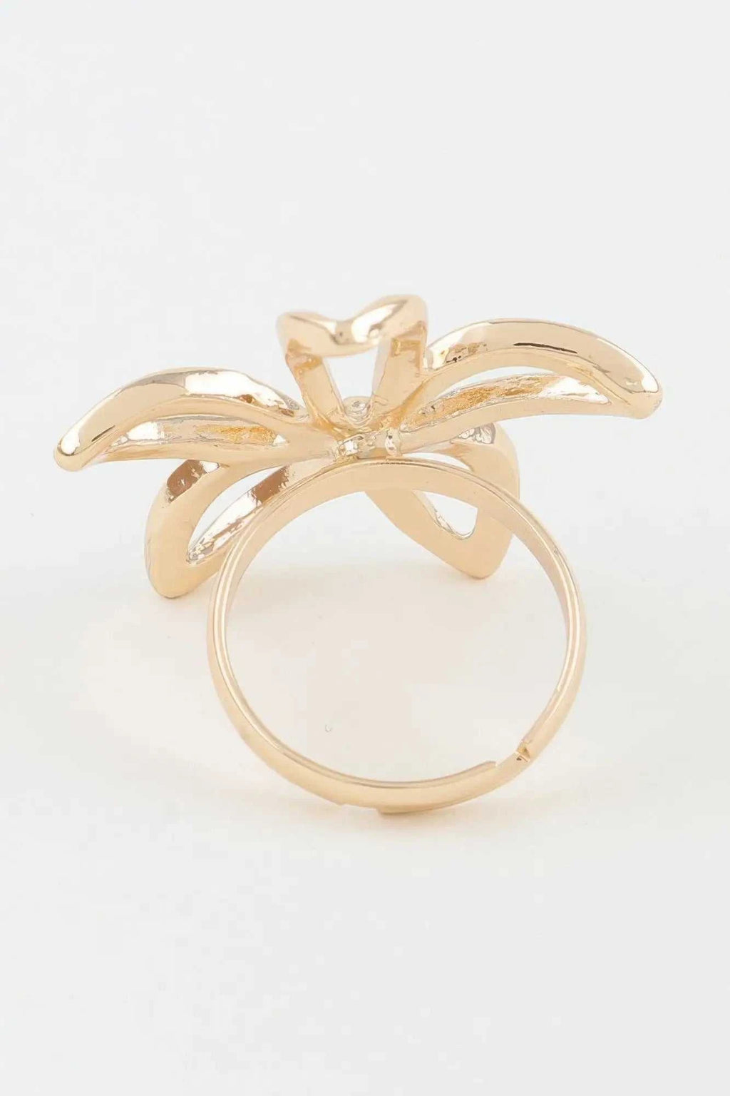 Women's Band Ring Polished Open Flower BYMANYC ® New York CONTEMPORARY FLORAL CUTOUT RING - New Collection
