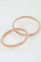 Women's Bangle Bracelet Intertwined Snake Chain BYMANYC ® New York TWISTED DUAL STRAND BRACELET - New Collection