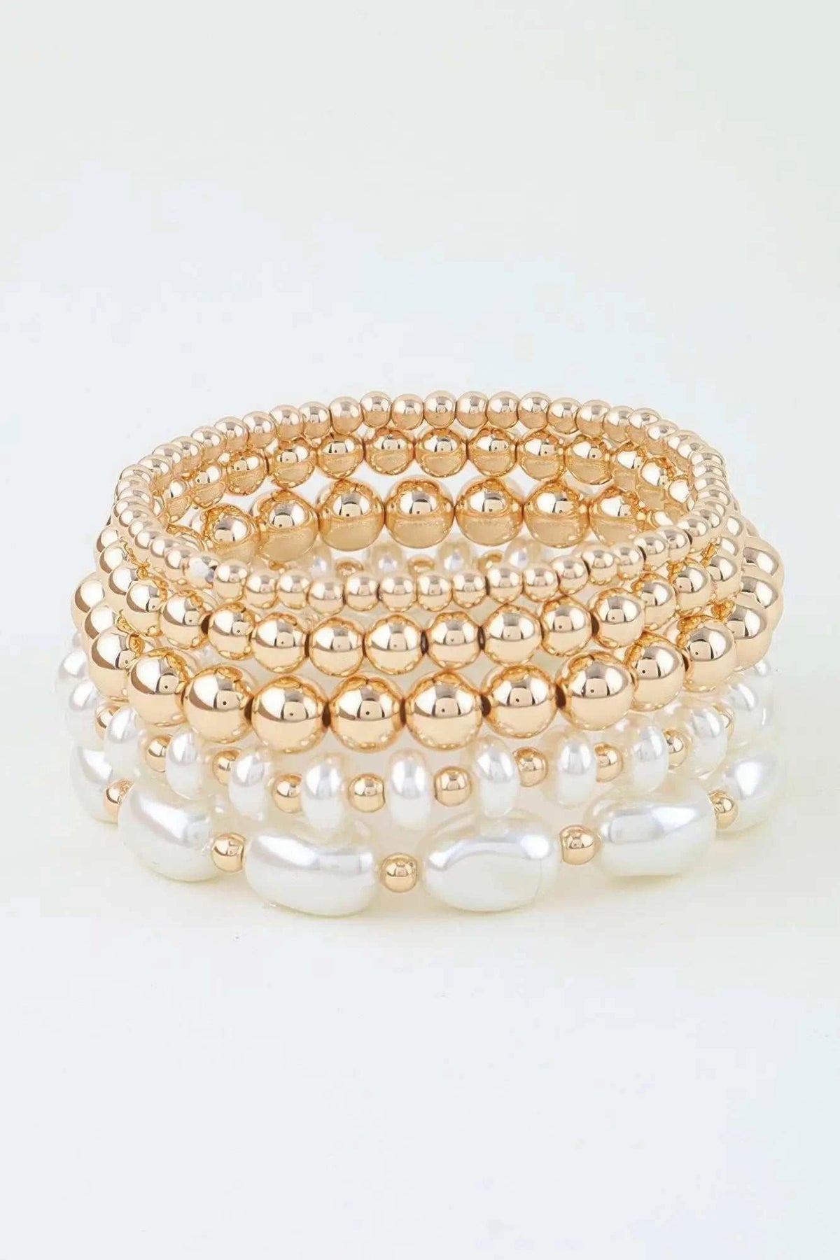 Women's Beaded Bracelet Multi Polished Stone BYMANYC ® New York COLORFUL STACKABLE STRAND BRACELET - New Collection
