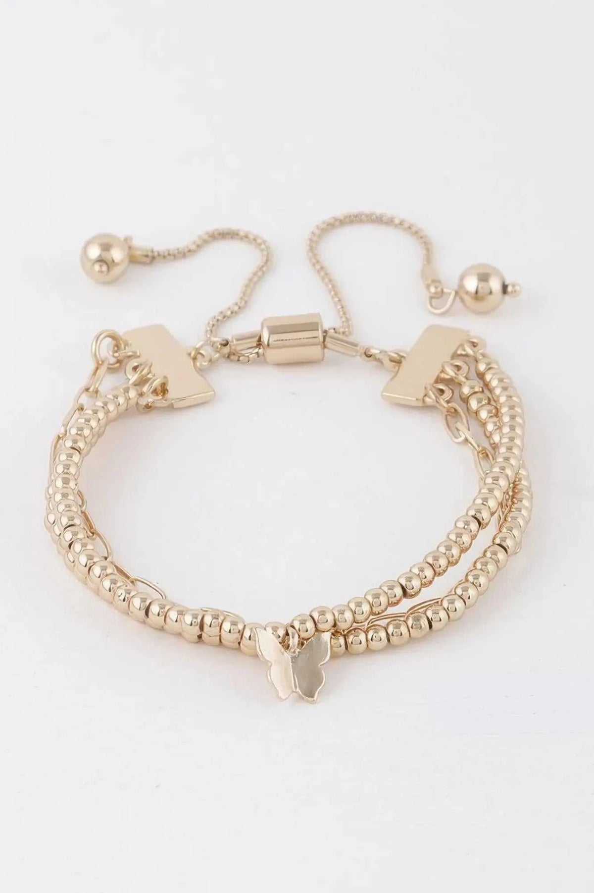 Women's Beaded Butterfly Charm Bracelet BYMANYC ® New York CONTEMPORARY VIBRANT MODERN FASHION - New Collection