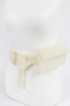 WOMEN'S BELT ASTORIA Faux Pearl Bag New Collection BYMANYC ® New York - Maven Couture IncBELTS