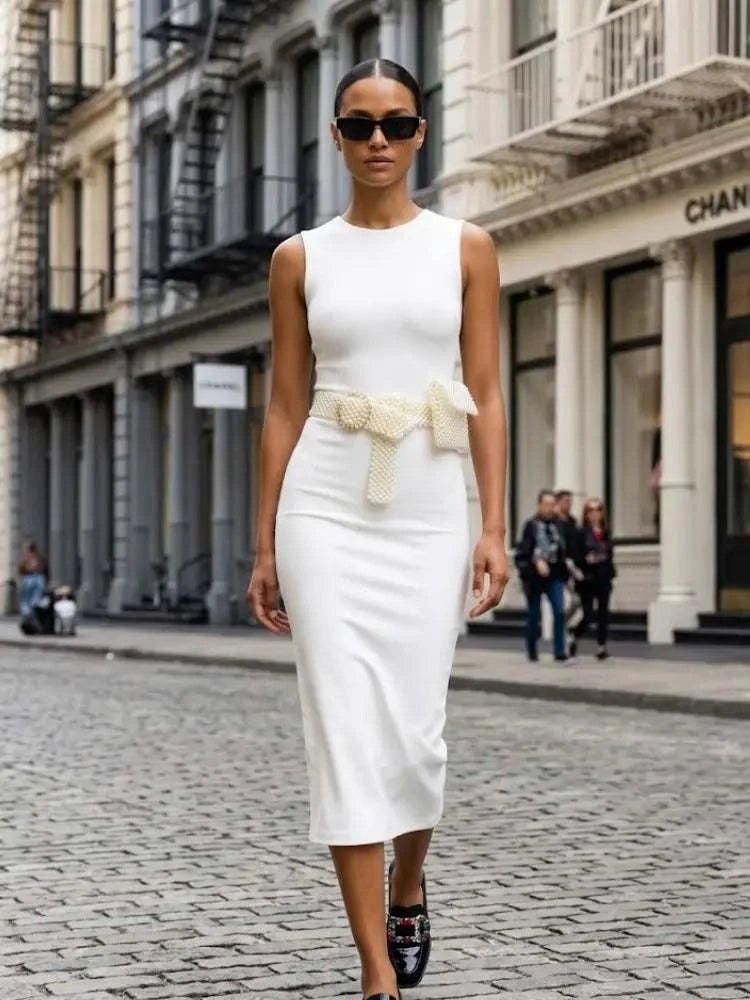 WOMEN'S BELT ASTORIA Faux Pearl Bag New Collection BYMANYC ® New York - Maven Couture IncBELTS
