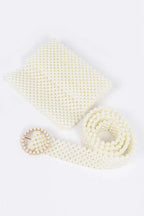 WOMEN'S BELT ASTORIA Faux Pearl Bag New Collection BYMANYC ® New York - Maven Couture IncBELTS