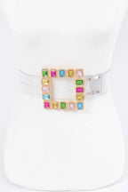 WOMEN'S BELT • PARK AVENUE Fashion Chic Stone BYMANYC ® New York