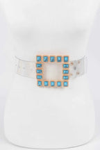 WOMEN'S BELT • PARK AVENUE Fashion Chic Stone BYMANYC ® New York