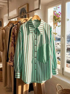 WOMEN'S BLOUSE LAGUNA BEACH - Boutique Fashion Top - BYMANYC ® New York - Maven Couture IncBLOUSE