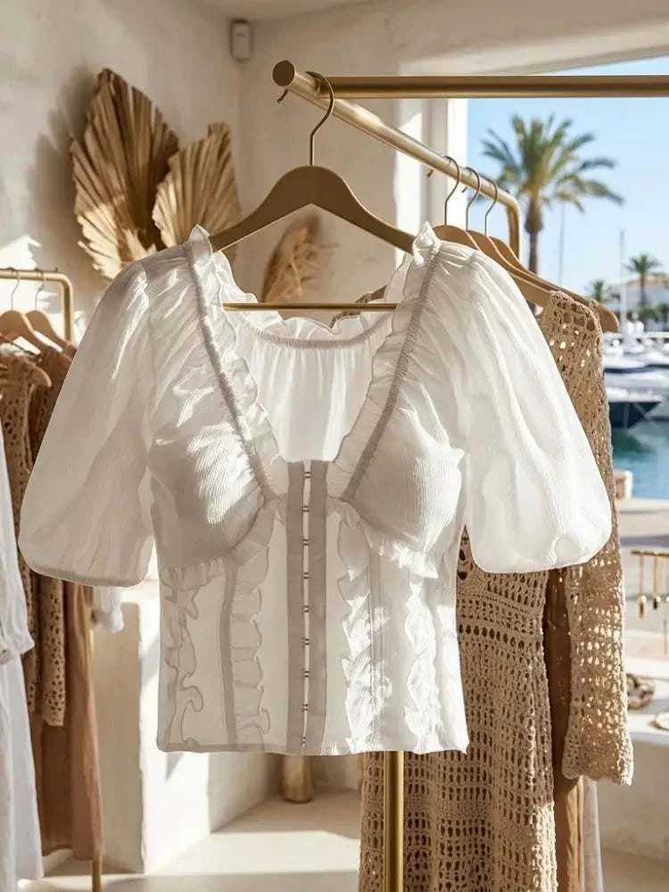 WOMEN'S BLOUSE WASHINGTON - Boutique Fashion Top - BYMANYC ® New York