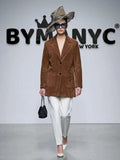 Women's Brown Jacket BYMANYC ® New York CONTEMPORARY VIBRANT MODERN FASHION - New Collection