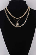 Women's Celestial Sun & Moon Chain Necklace BYMANYC ® New York CONTEMPORARY VIBRANT MODERN JEWELRY - New Collection