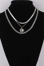 Women's Celestial Sun & Moon Chain Necklace BYMANYC ® New York CONTEMPORARY VIBRANT MODERN JEWELRY - New Collection