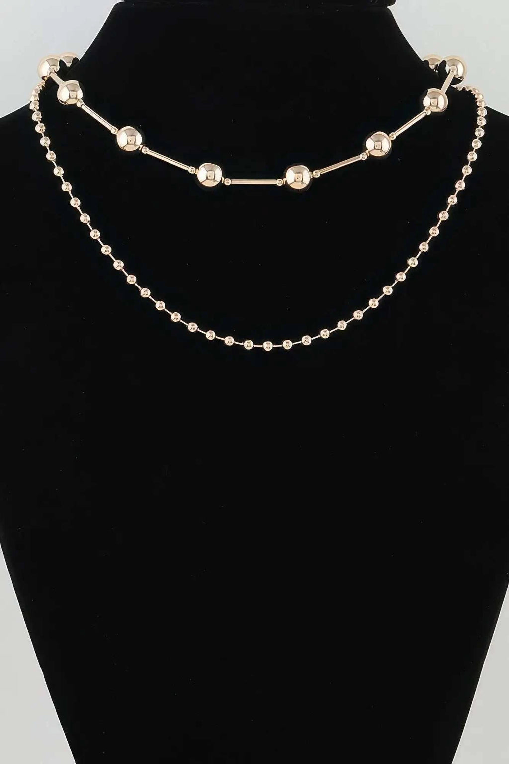 Women's Chain Necklace Double Polished Space BYMANYC ® New York CONTEMPORARY DUAL-LAYER LINK COLLAR - New Collection