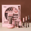 Women's Christmas makeup set, 9 lipsticks & powder press &BB cream & eyebrow pencil & mascara & eyeliner set,for women and girls