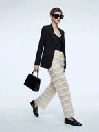 Women's Crochet Lace Pants BYMANYC ® New York HAMPTONS CREAM WIDE LEG - New Collection