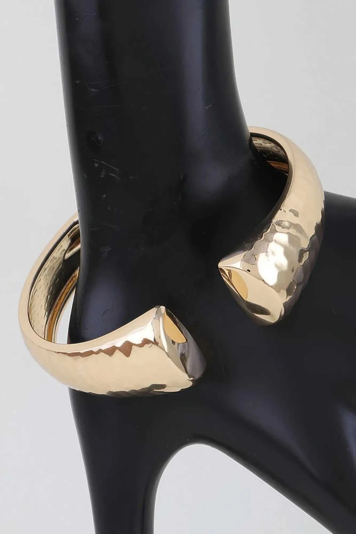 Women's Cuff Bracelet Hammered Open Clasp BYMANYC ® New York MODERN TEXTURED OPEN BANGLE - New Collection