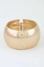 Women's Cuff Bracelet Polished Matte Wide Dome BYMANYC ® New York MODERN SCULPTURAL BANGLE - New Collection