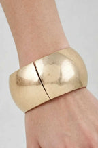 Women's Cuff Bracelet Polished Matte Wide Dome BYMANYC ® New York MODERN SCULPTURAL BANGLE - New Collection