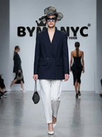 Women's Double-Breasted Pinstripe Blazer BYMANYC ® New York CONTEMPORARY VIBRANT MODERN FASHION - New Collection