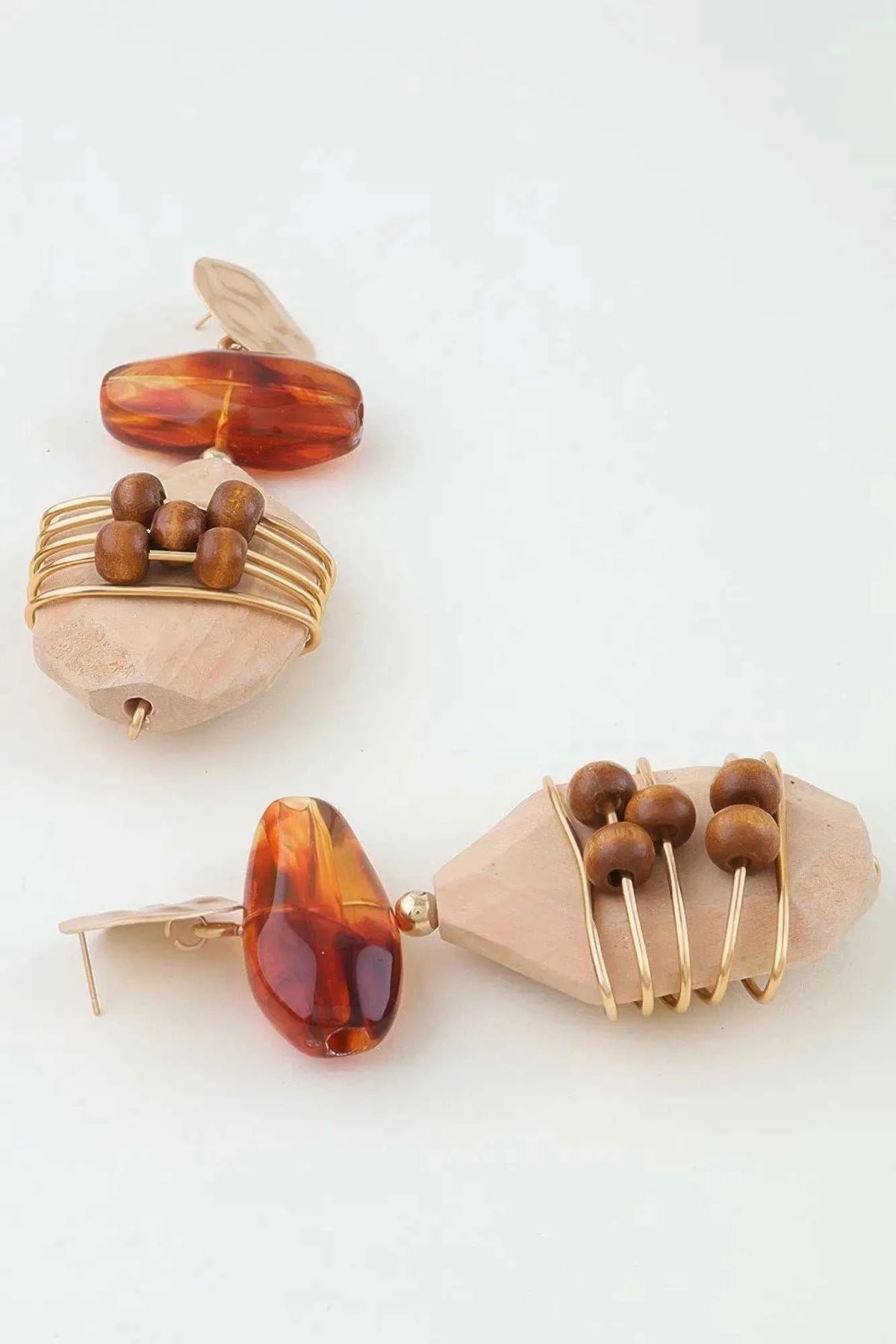 Women's Drop Earrings Abstract Pillar Accent BYMANYC ® New York HISTORIC GEOMETRIC DANGLE EARRINGS - New Collection