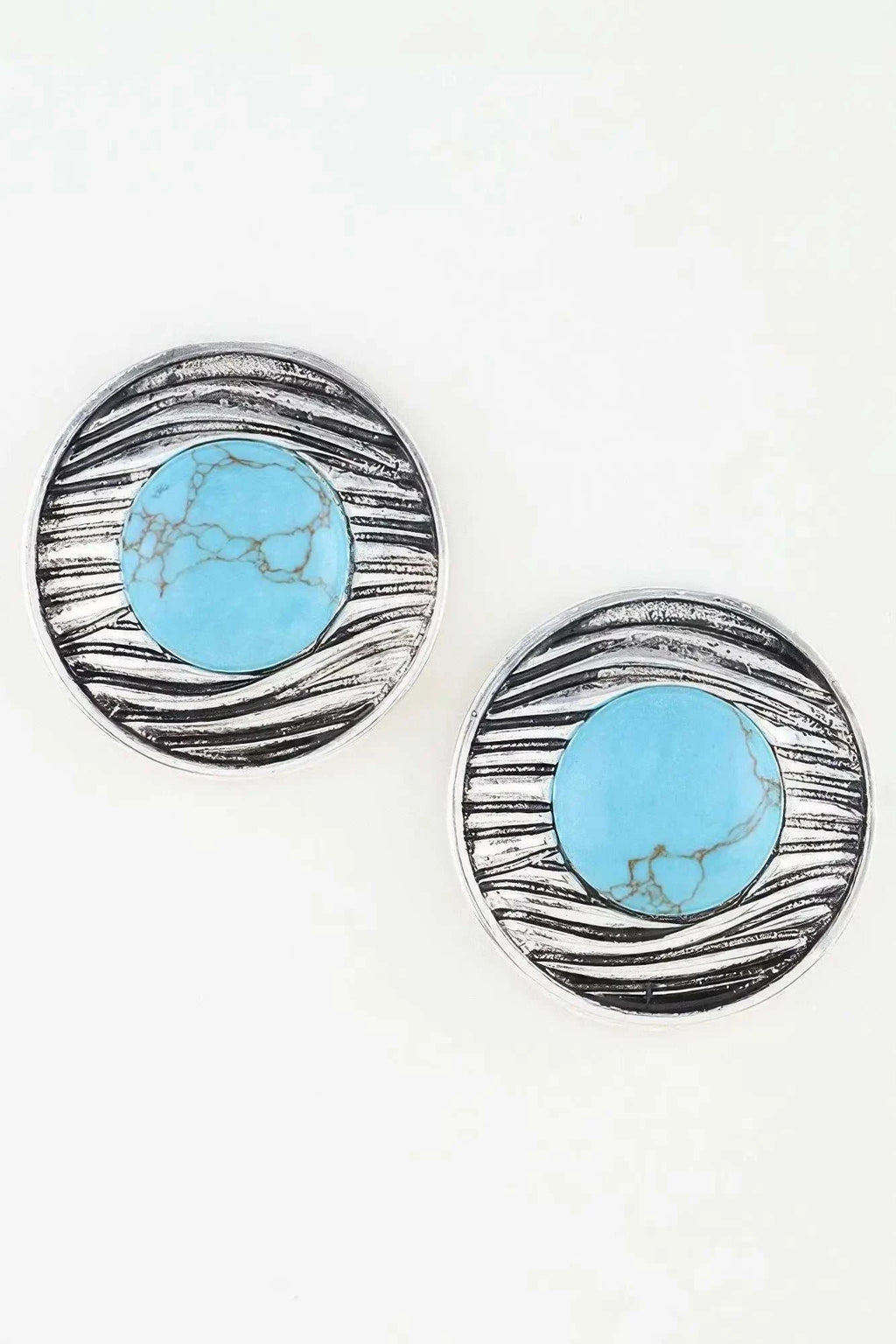 Women's Drop Earrings Antique Ribbed Planet BYMANYC ® New York VINTAGE TEXTURED SPHERICAL DANGLE - New Collection
