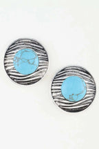 Women's Drop Earrings Antique Ribbed Planet BYMANYC ® New York VINTAGE TEXTURED SPHERICAL DANGLE - New Collection