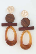 Women's Drop Earrings Modern Earth BYMANYC ® New York ORGANIC NATURAL STONE DANGLE - New Collection