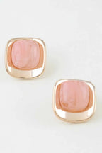 Women's Drop Earrings Modern Polished Stone BYMANYC ® New York CONTEMPORARY SMOOTH NATURAL DANGLE - New Collection