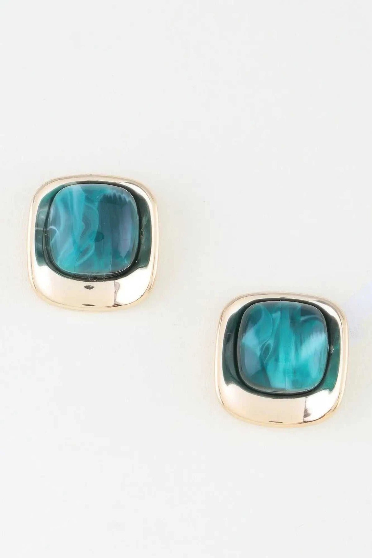 Women's Drop Earrings Modern Polished Stone BYMANYC ® New York CONTEMPORARY SMOOTH NATURAL DANGLE - New Collection