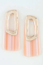Women's Drop Earrings Modern Retro Streak Fashion BYMANYC ® New York VINTAGE CONTEMPORARY STRIPED STATEMENT DANGLE - New Collection