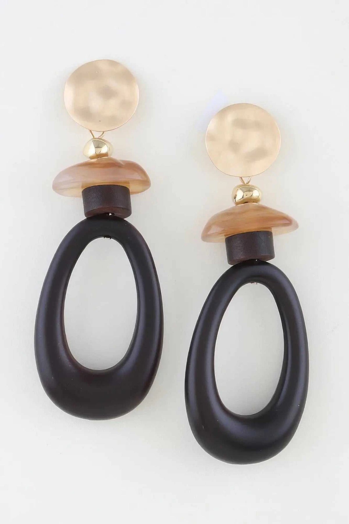 Women's Drop Earrings Modern Stone Open BYMANYC ® New York CONTEMPORARY GEOMETRIC CUTOUT DANGLE - New Collection