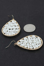 Women's Drop Earrings Pearls In A Teardrop BYMANYC ® New York ELEGANT SCULPTURAL PEARL DANGLE - New Collection