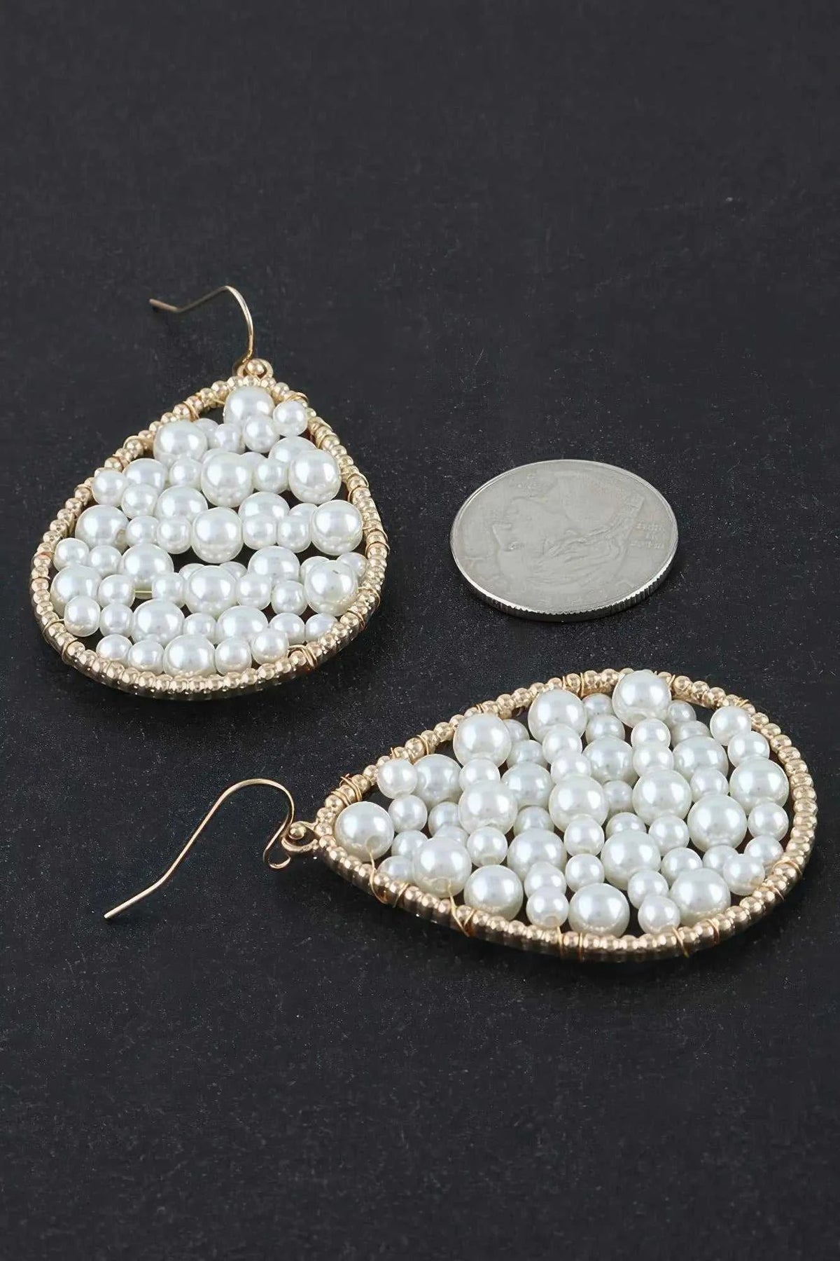 Women's Drop Earrings Pearls In A Teardrop BYMANYC ® New York ELEGANT SCULPTURAL PEARL DANGLE - New Collection