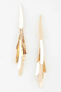 Women's Earrings Drops Feather BYMANYC ® New York SOHO MODERN FEATHER - New Collection