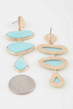 Women's Earrings Drops Organic BYMANYC ® New York TRIBECA MARBLE - New Collection
