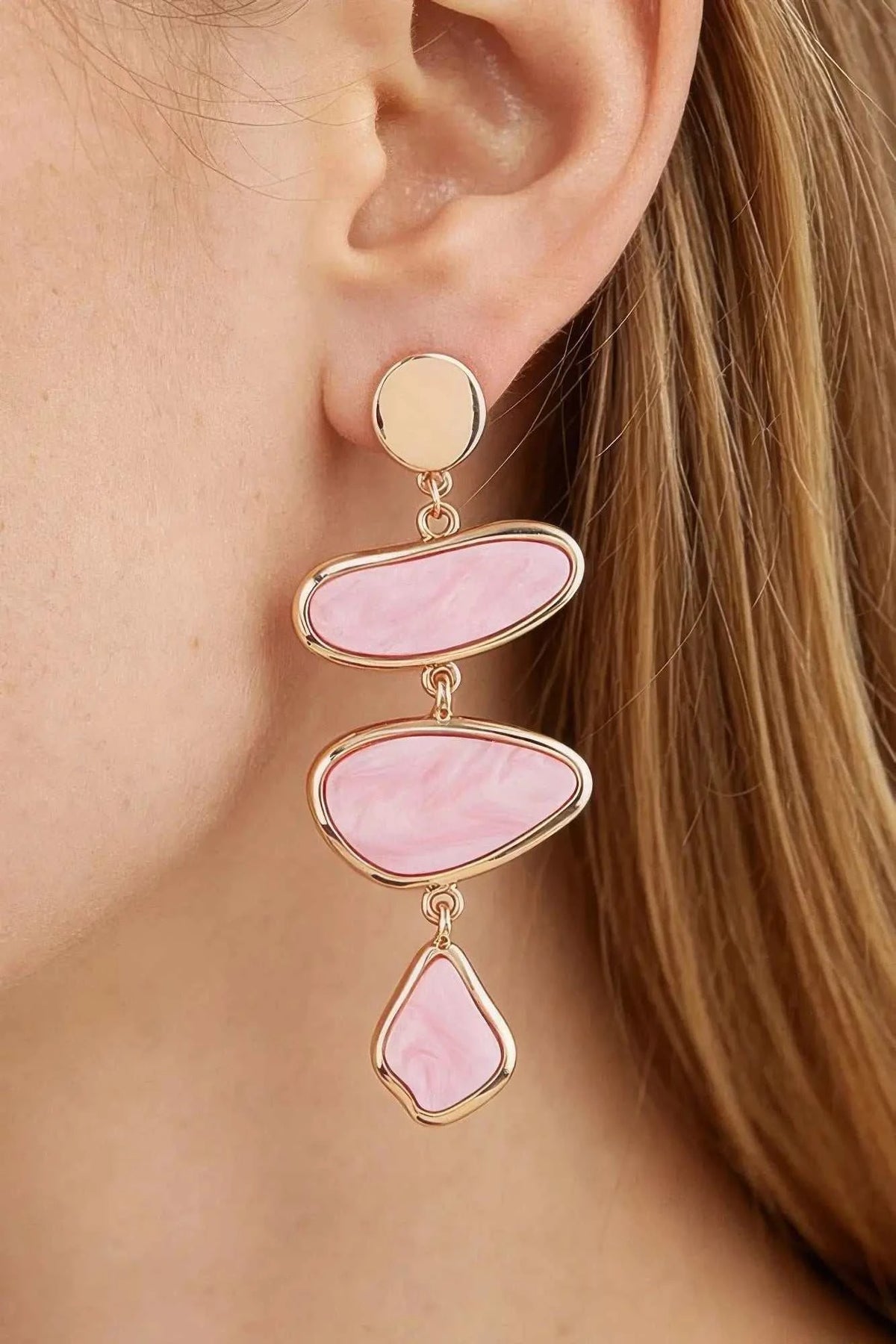 Women's Earrings Drops Organic BYMANYC ® New York TRIBECA MARBLE - New Collection