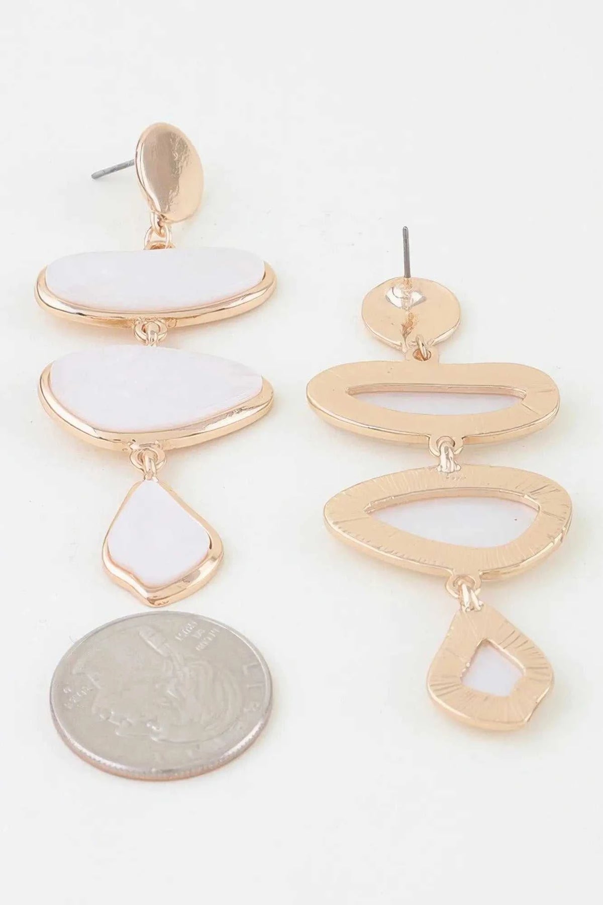 Women's Earrings Drops Organic BYMANYC ® New York TRIBECA MARBLE - New Collection