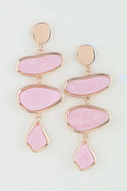 Women's Earrings Drops Organic BYMANYC ® New York TRIBECA MARBLE - New Collection